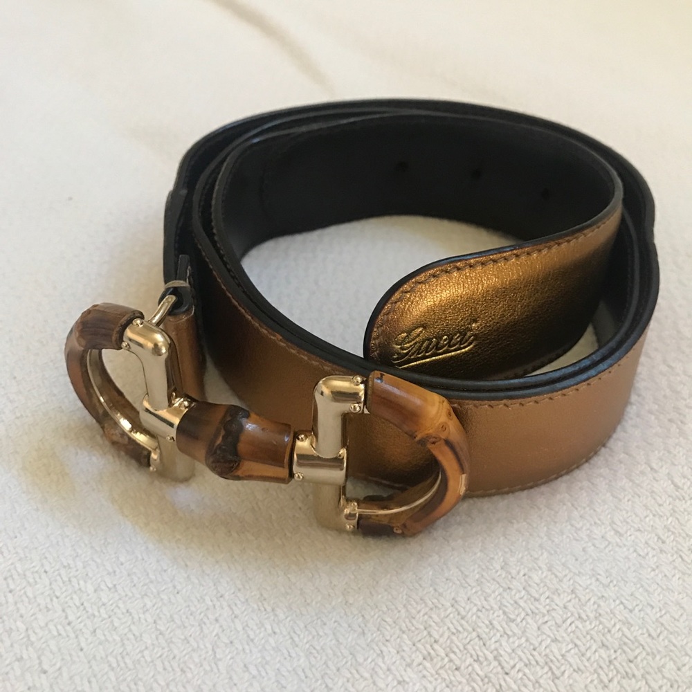 SALE! 💕 Gucci Horsebit Bamboo Belt
